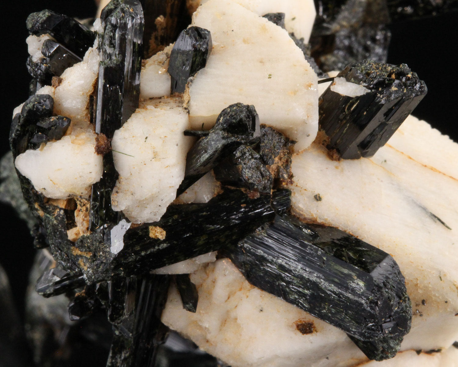 Feldspar with Schorl Tourmaline