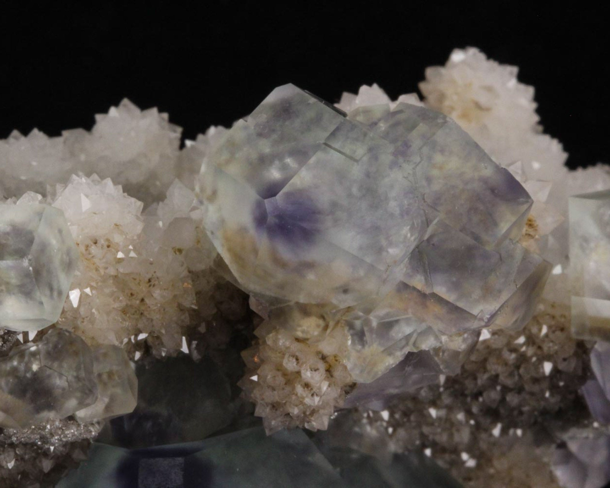 Fluorite with Quartz