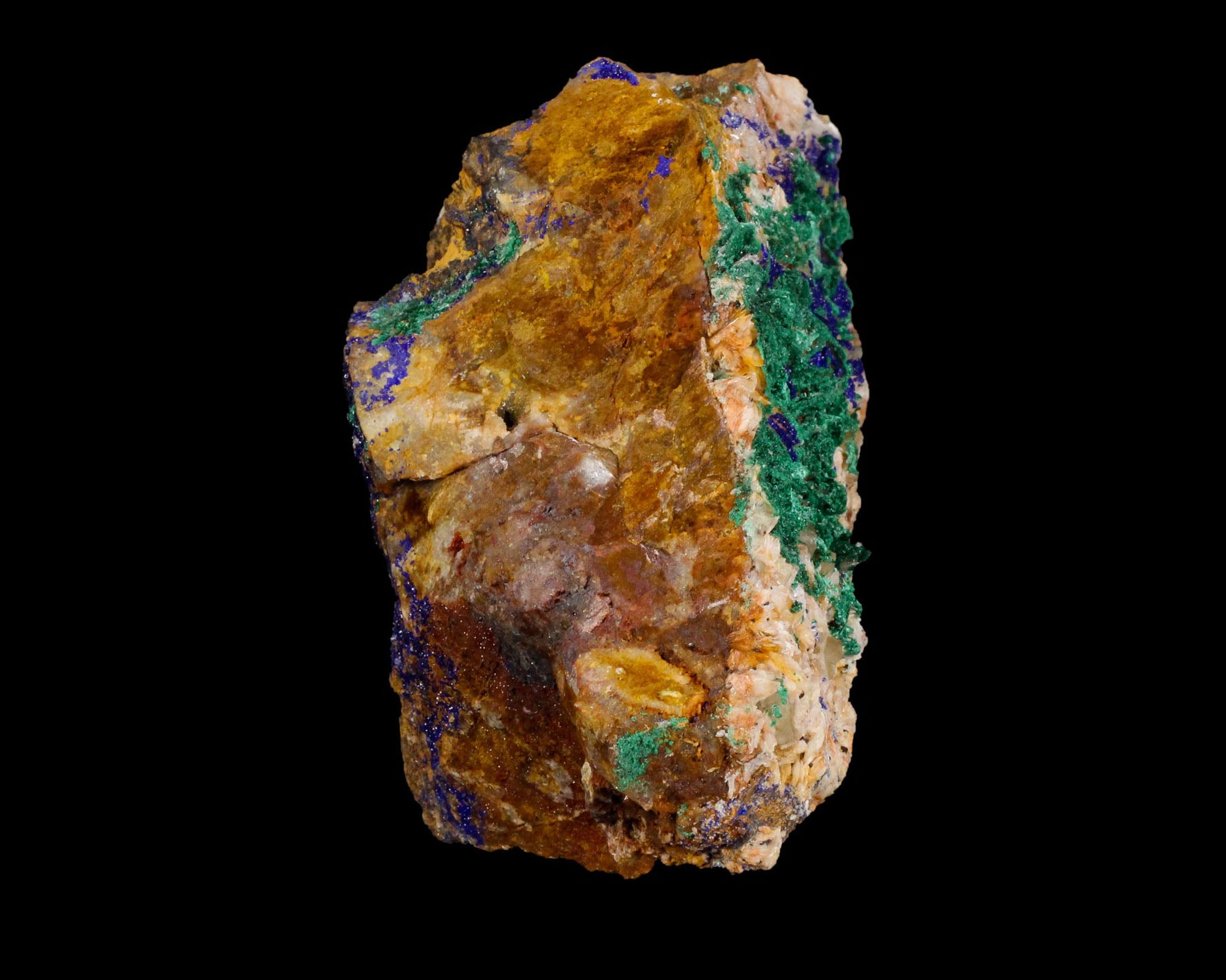 Malachite with Azurite