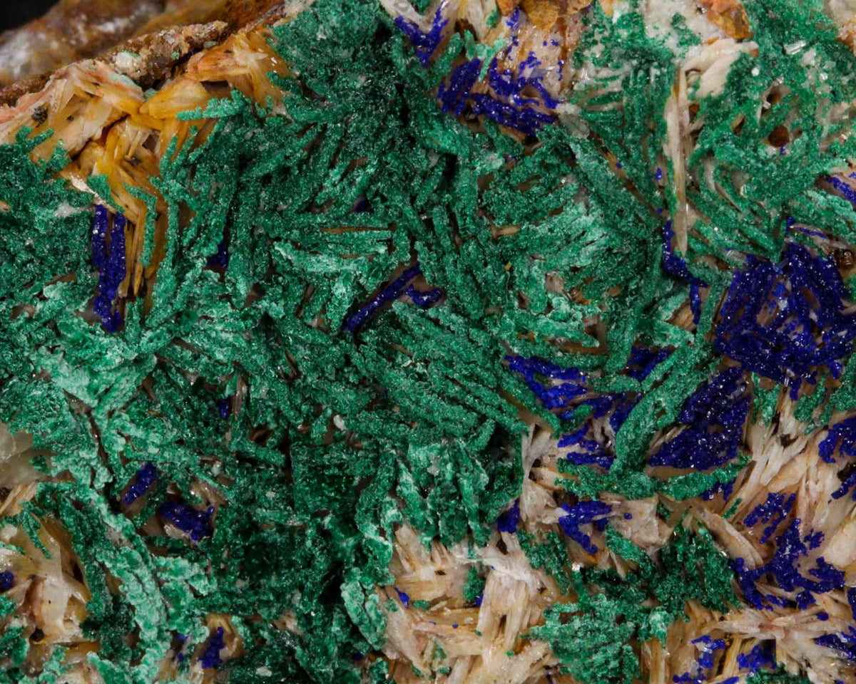 Malachite with Azurite