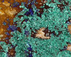 Malachite with Azurite