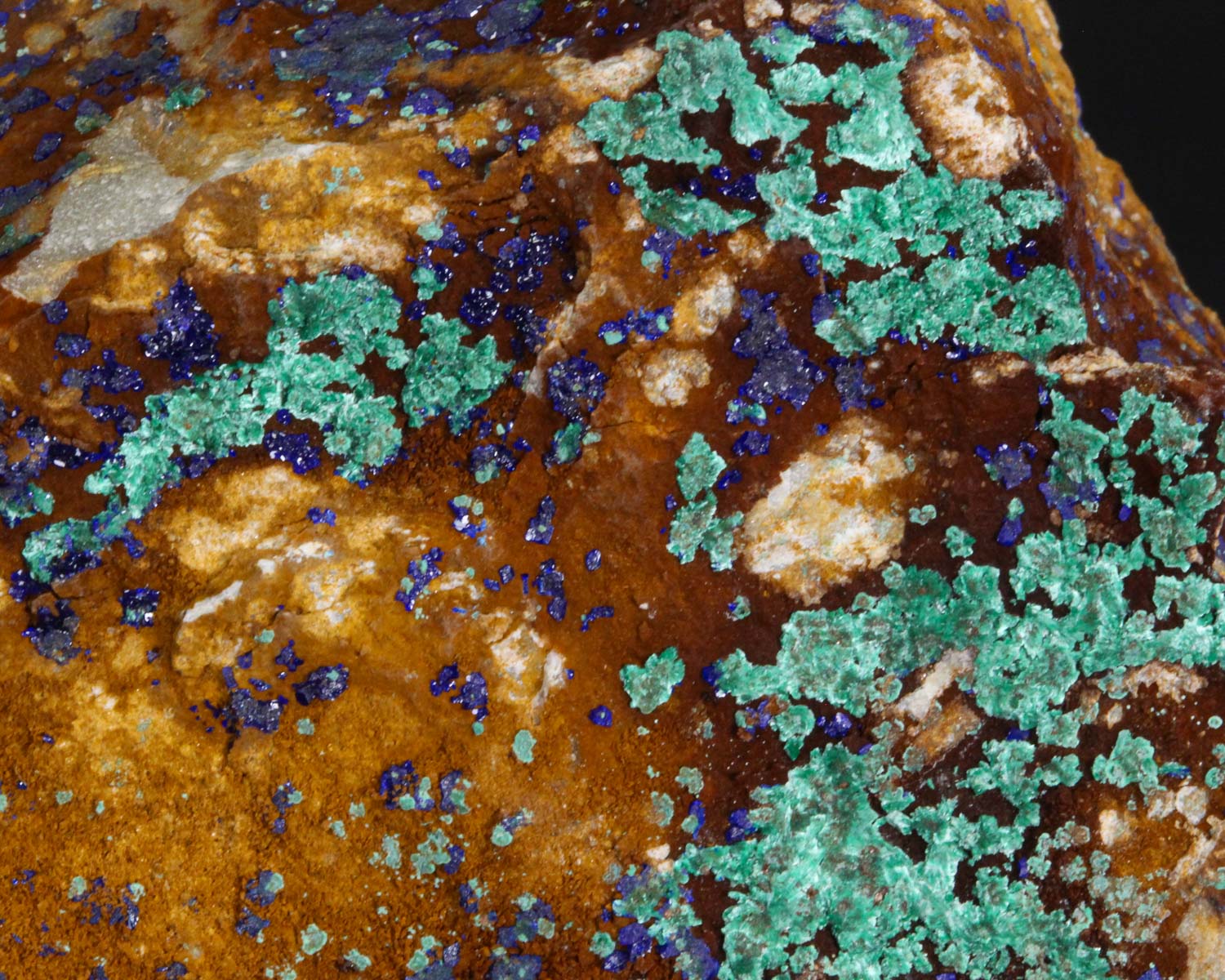 Malachite with Azurite