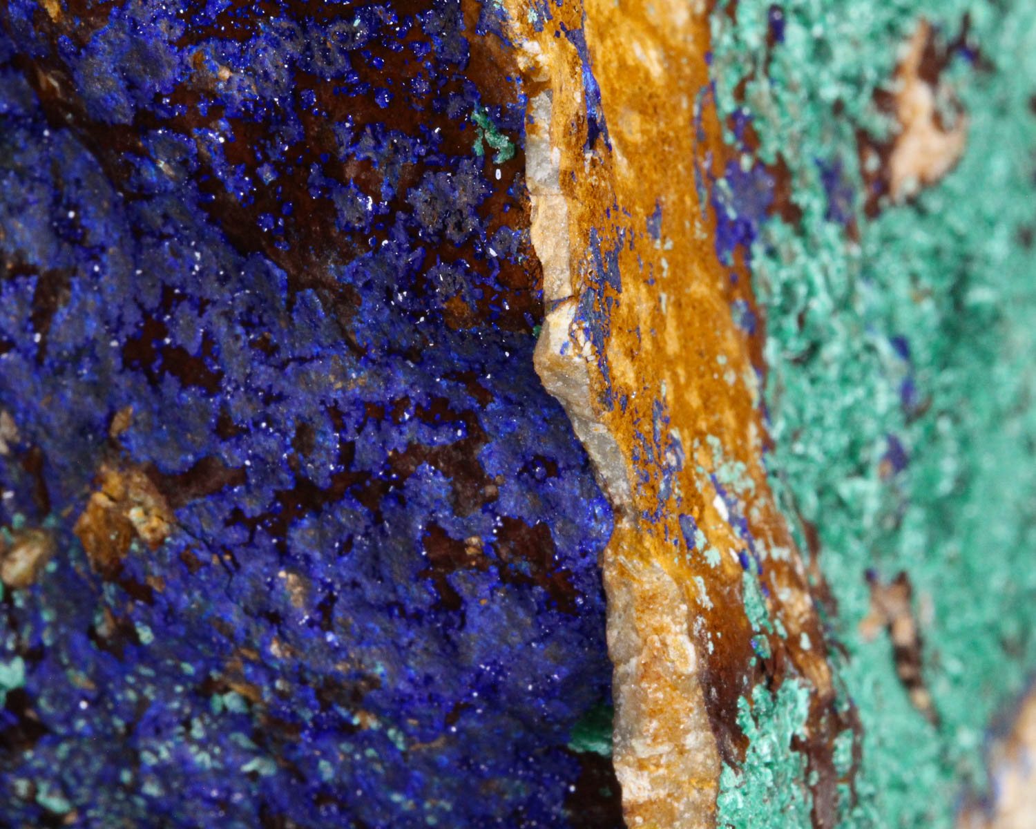 Malachite with Azurite