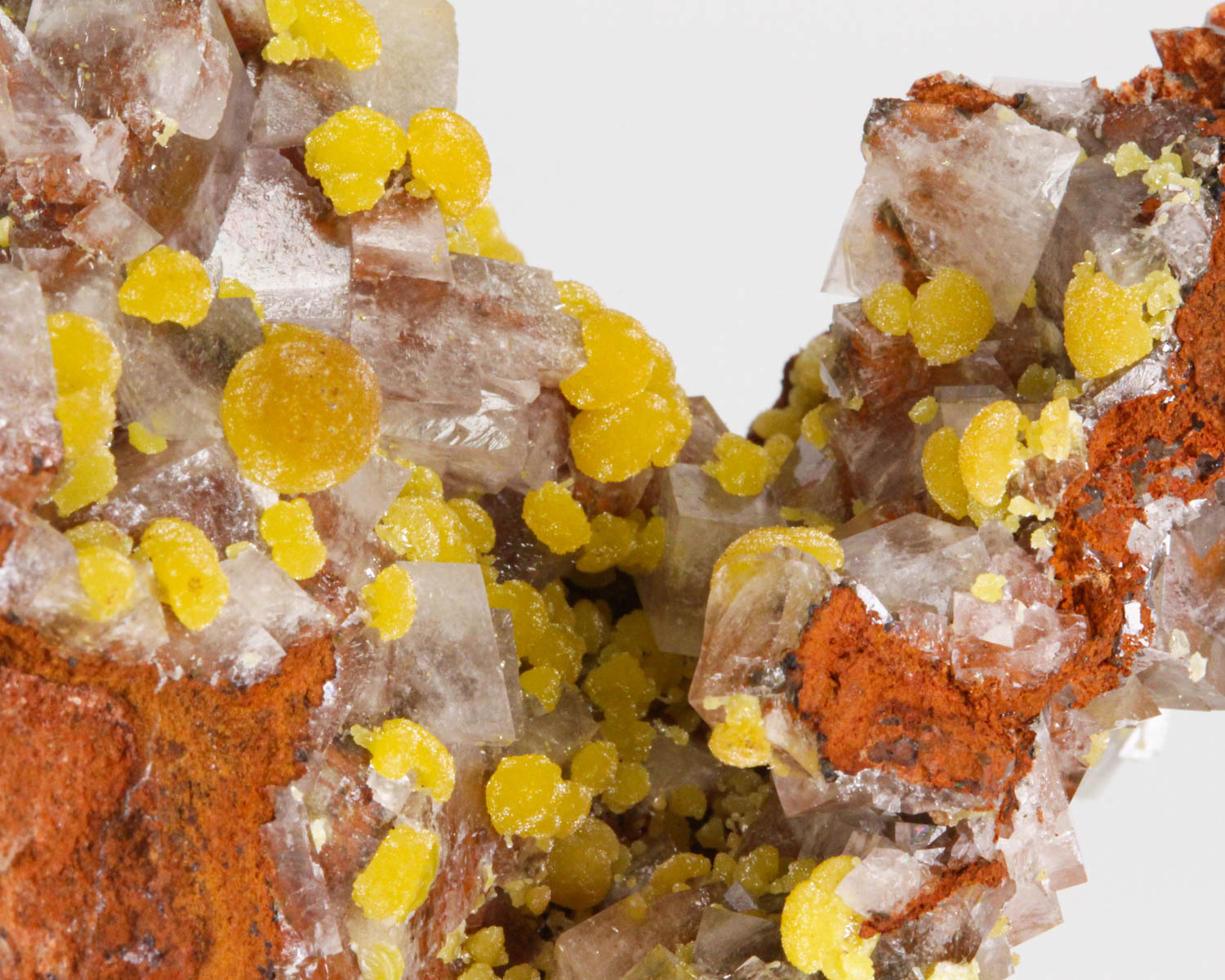 Mimetite with Calcite