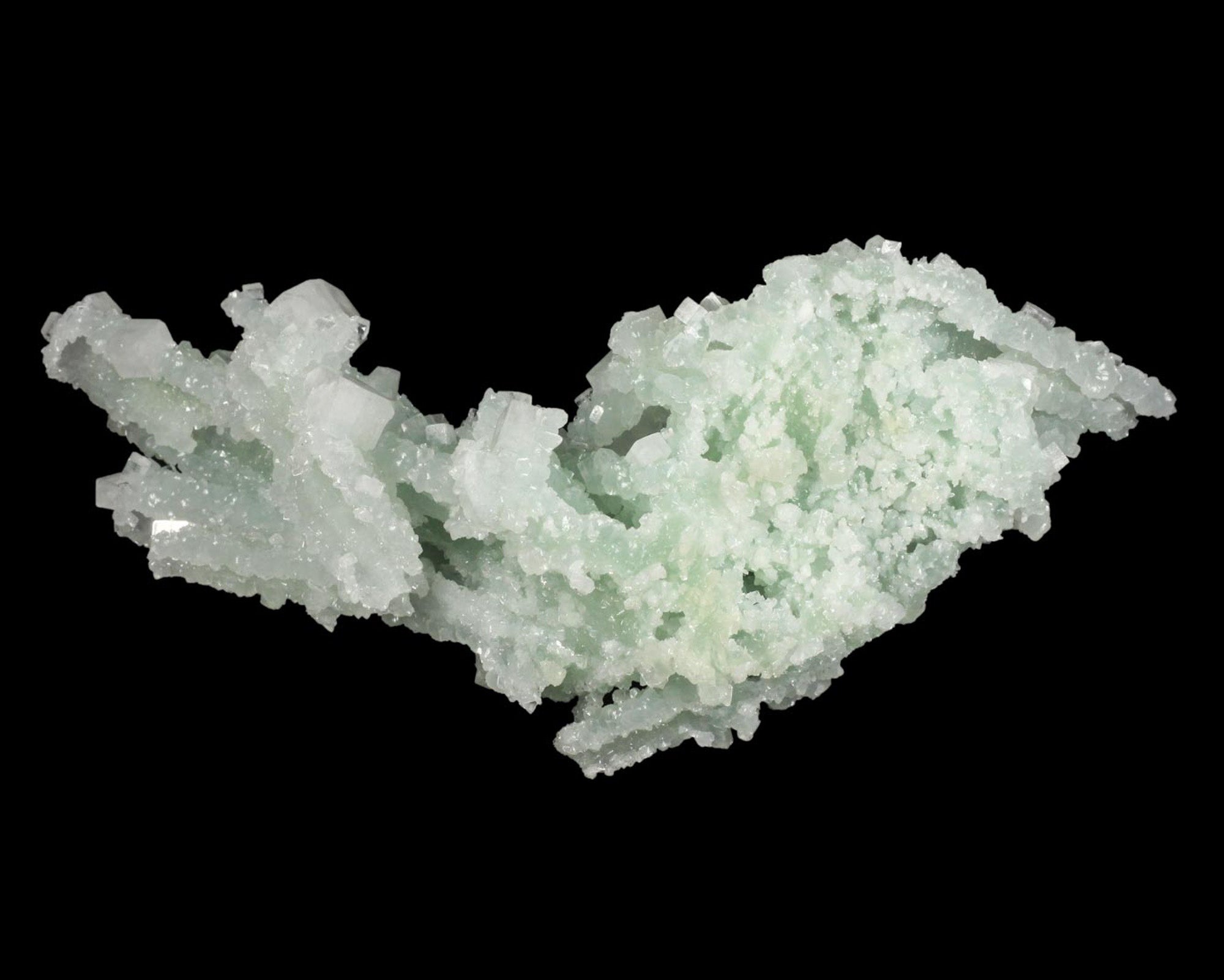 Prehnite Epimorph after Laumontite with Apophyllite