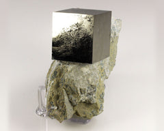 Pyrite Cube on Matrix