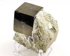 Pyrite Cube on Matrix