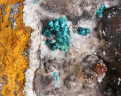 Rosasite with Calcite