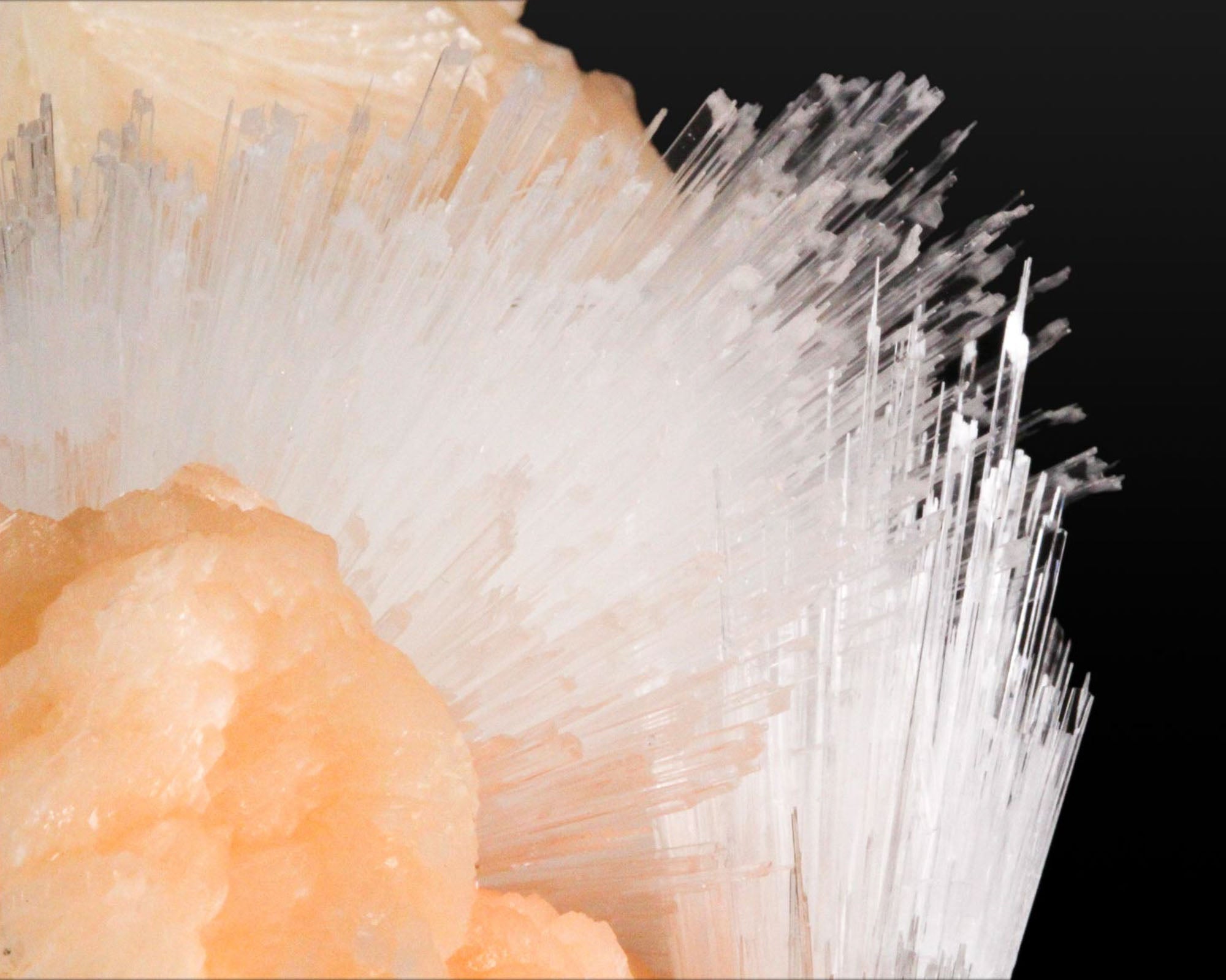 Scolecite with Stilbite