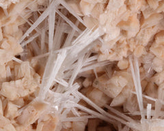 Scolecite on Heulandite