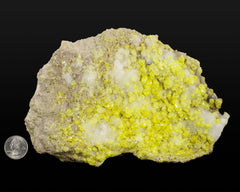 Sulfur with Calcite