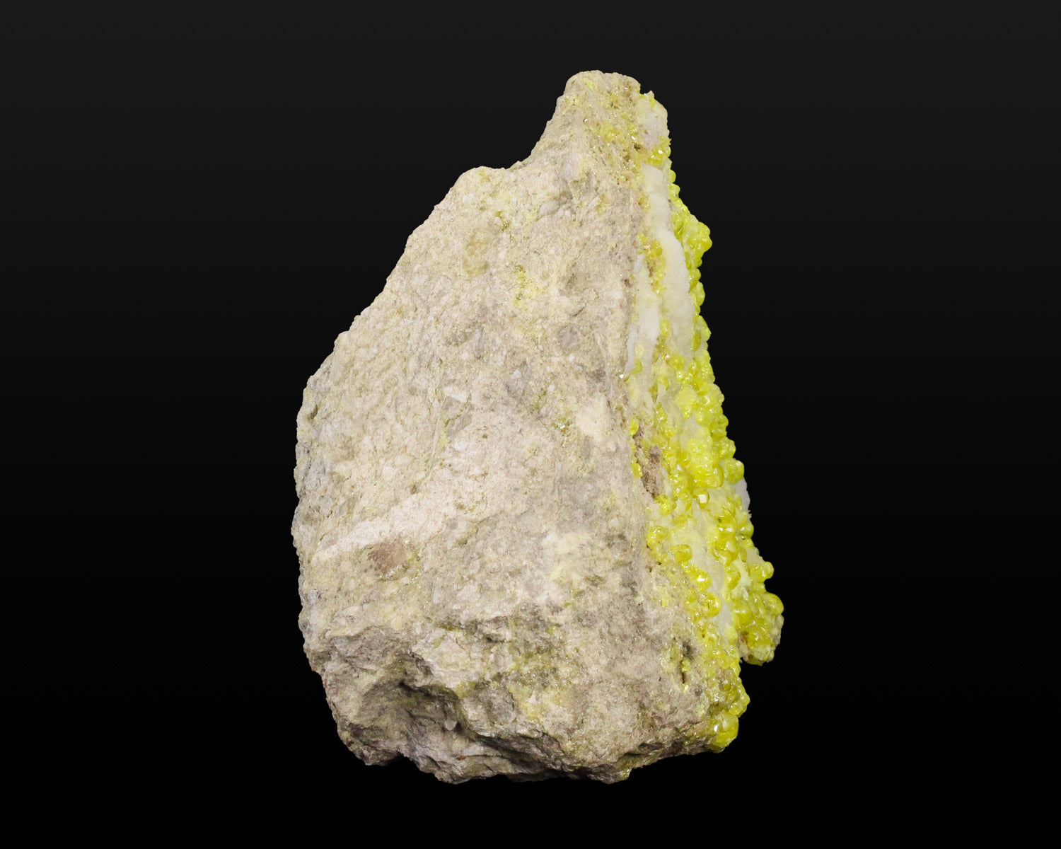 Sulfur with Calcite